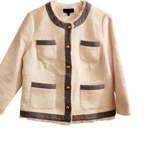Talbots Tweed Jacket Size 16P - Picture 3 of 7